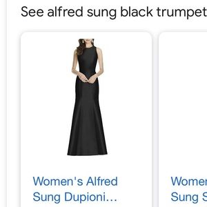 Dupioni Trumpet Gown by Alfred Sung